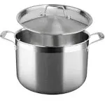 Duxtop Whole-Clad Tri-Ply Stainless Steel Induction Ready Premium Cookware with Lid (8 quart)