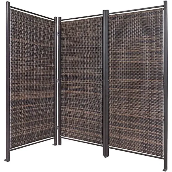 Versare Folding Outdoor Wicker Partition 6 9091730406