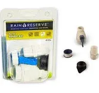 Rain Reserve Plastic White High Flow Barrel Spigot Kit 1 Dia. in. 40 GPM