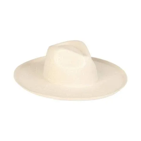 lack of color Hat-  melodic fedora M 57cm ivory