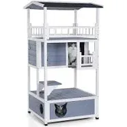 Petsfit 4-Level Outdoor Cat House