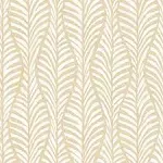 Tempaper Block Print Leaves Peel and Stick Wallpaper