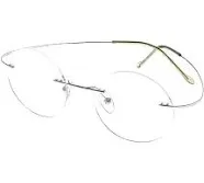 Eyekeeper.Com Titanium Rimless Round Reading Glasses Circle Readers R15026