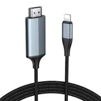 Lulaven Hdmi Cable for Iphone to Tv Lighting to Hdmi Adapter Connector Compat...