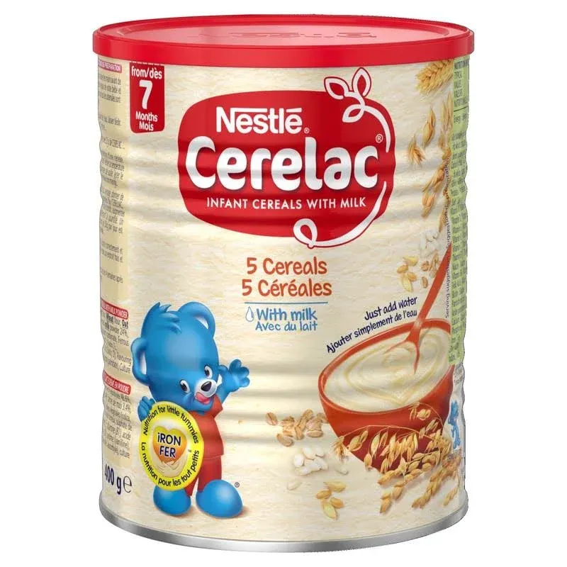 Cerelac 5 Cereals with Milk Infant Cereal 400g, 8m+