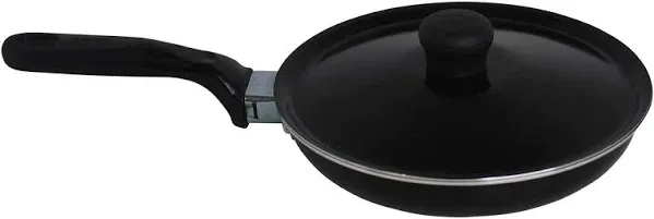 Imusa 6.3&#034; Non Stick Small Frying Pan Casserole, Lid, Handle, STD, Random Color