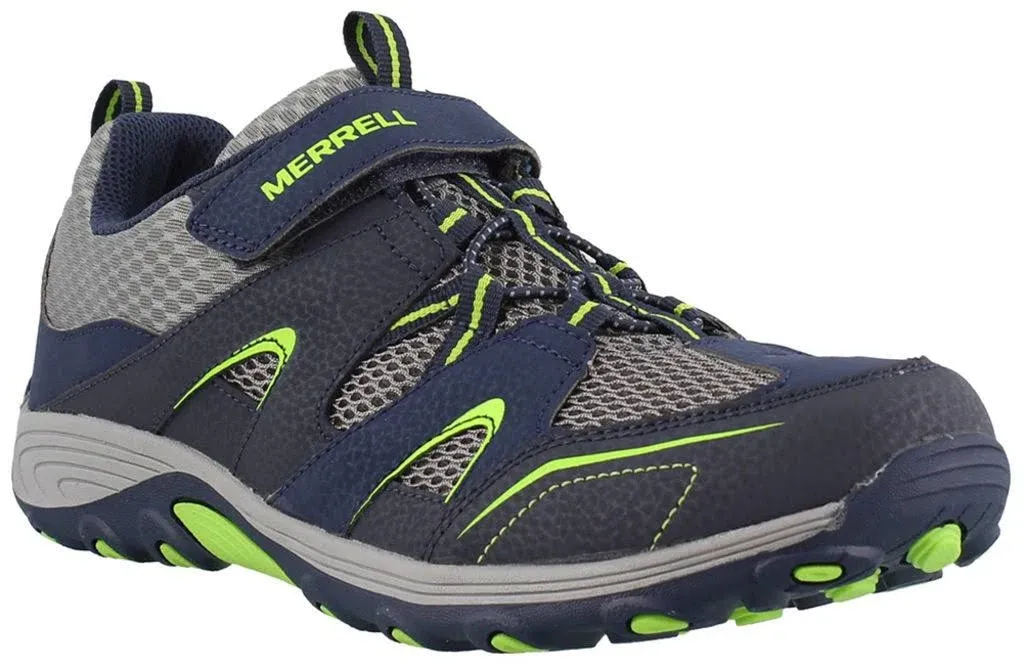 Merrell Kid's Trail Chaser Shoe, Size: 2, Navy/Green