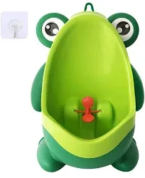 Anyumocz Frog Pee Training,Cute Potty Training Urinal for Boys with Funny Aiming Target,Green Urinals for Toddler Boy