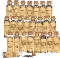 Witchcraft Supplies 24 Bottles Herbs for Witchcraft Dried Herbs for Witchcraf