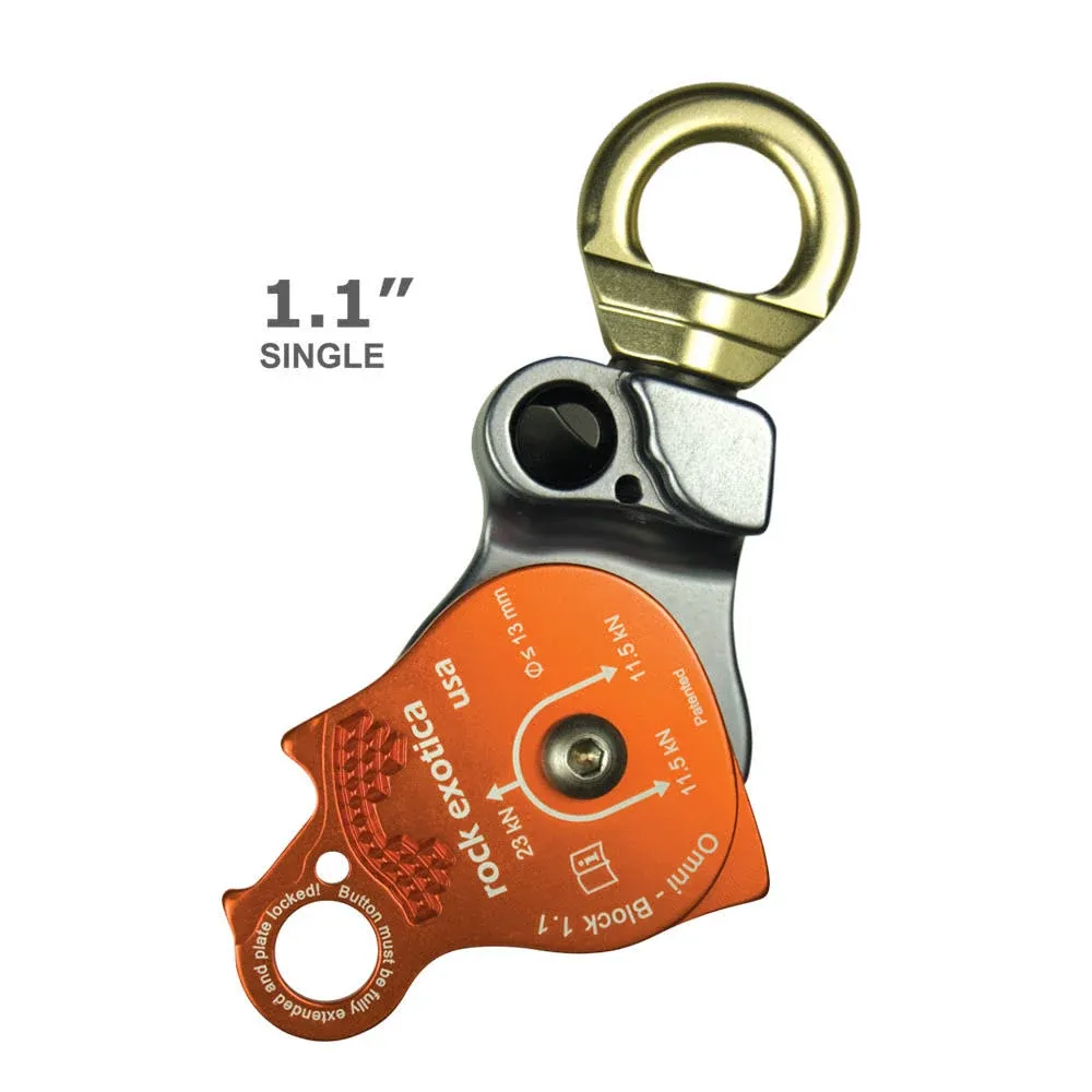 Rock Exotica PULLEY/Omni Swivel Block 1.1"