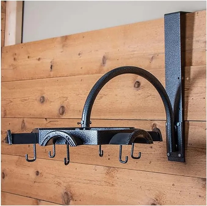 Easy-Up Pro Non-Slip Carousel Tack Rack with Hooks