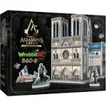 Wrebbit3D – Assassin’s Creed Unity - Notre-Dame 3D Jigsaw Puzzle - 860 Pcs, Includes References from Ubisoft’s Video Game, Using Unique ¼” Thick Foam Back Jigsaw Puzzle Pieces Providing Sturdy Design