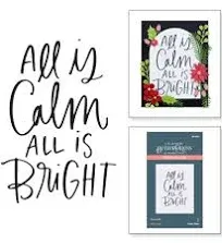 Spellbinders BetterPress All Is Calm Press Plate