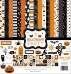 ECHO PARK &#034;HALLOWEEN PARTY&#034; 12X12 PAPER PACK FALL SCARY PARTY SCRAPJACK&#039;S PLACE