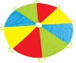 6 Foot Play Parachute with 8 Handles - Multicolored Parachute for Kids