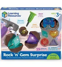 New - Learning Resources Rock &#039;n&#039; Gem Surprise - Ages 3+ | 1 player