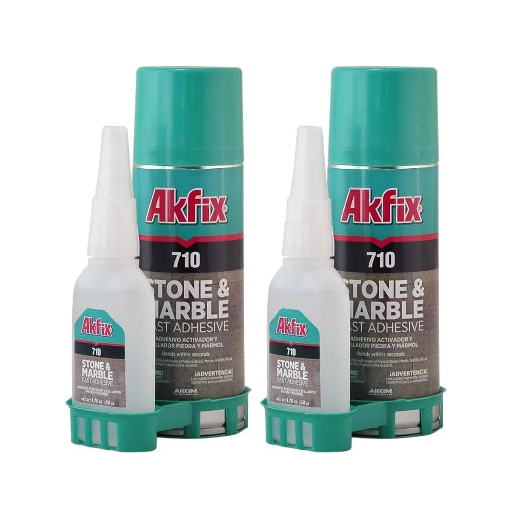 Akfix 710 Stone and Marble Fast Adhesive with Activator