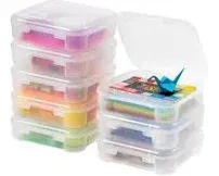 IRIS Portable Project Case 6" x 6" Clear 8 Pack