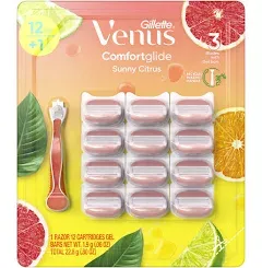 Gillette Venus Comfort Glide Sunny Citrus Razor