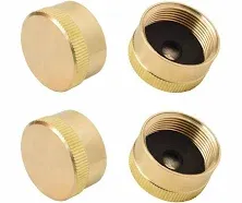 Flame King 1lb Cylinder Brass Caps 4 Pack