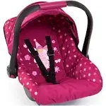 Baby Doll Deluxe Car Seat with Canopy - Polka Dots