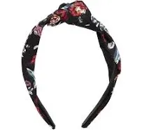 Vera Bradley Women's Knotted Headband, Imperial Hearts Pink - Recycled Cotton, One Size