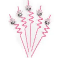 Disco Cowgirl Straws - 12 reusable straws