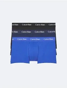 Calvin Klein Men's Cotton Stretch 3-Pack Low Rise Trunk