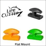 Line Cutterz Ceramic Blade Peel & Stick Flat Mount - Black