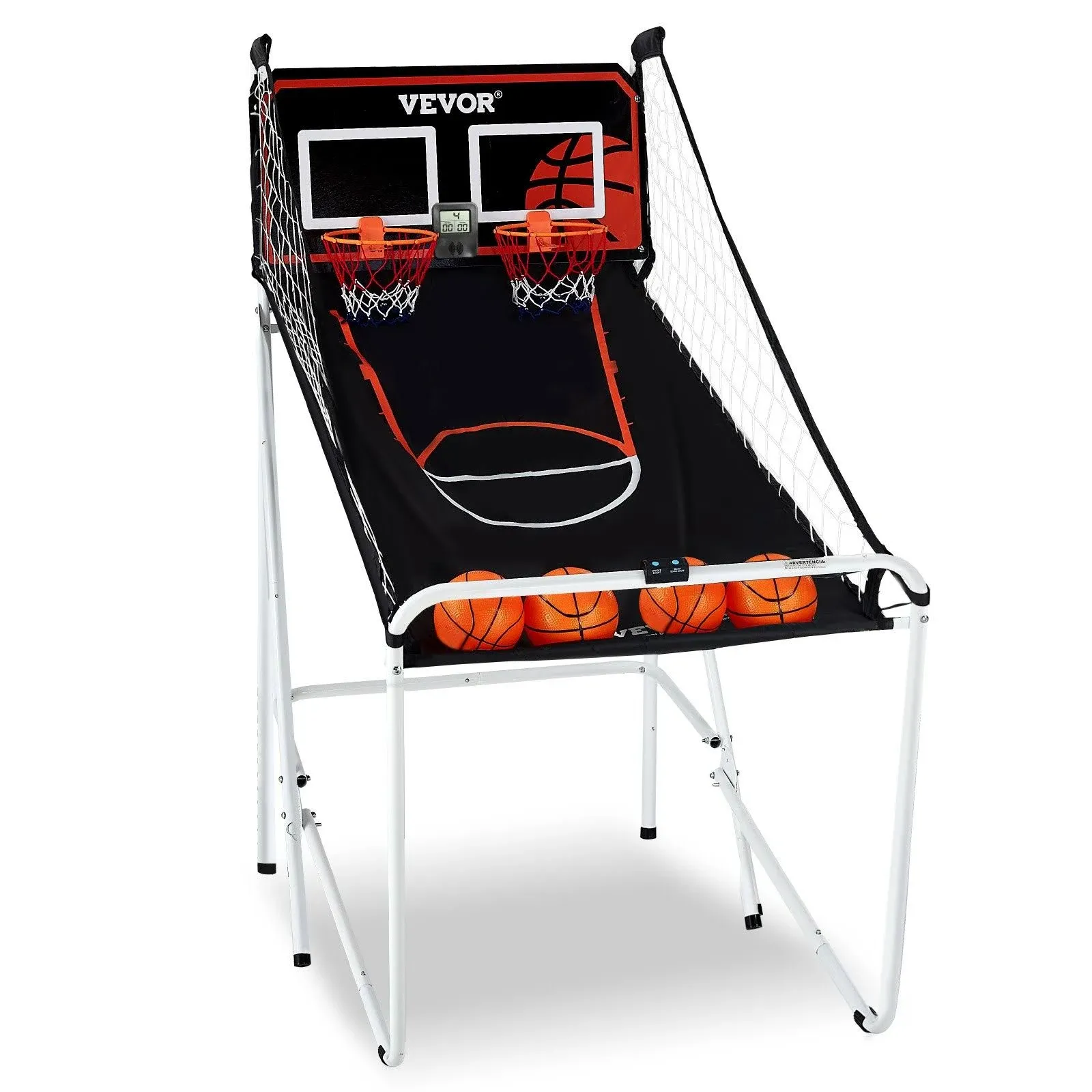 VEVOR Foldable Indoor Shot Basketball Arcade Game 2 Player Balls