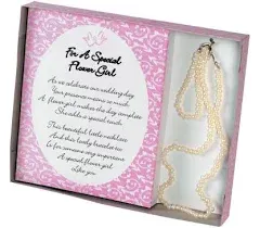 Fun Express Flower Girl Necklace & Bracelet Gift Set