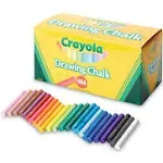 Crayola® Colored Drawing Chalk, 3.19" x 0.38" Diameter, Six Each of 24 Assorted Colors, 144 Sticks/Set