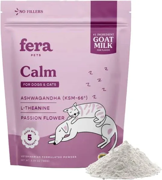 Fera Pet Organics Hip & Joint Goat Milk Cat & Dog – Vet Created - Joint Supplement for Dogs & Cats – Glucosamine for Dogs & Cats, MSM- 60 Servings