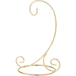 Bard's Twisted Gold-toned Ornament Stand, Small, 7" H x 5.125" W x 5.125" D