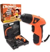  Kids Real Power Drill Set – Electric Cordless Drill Tool Kit for Children with 