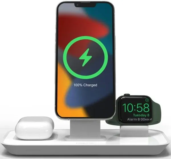 Mophie 3-in-1 Stand MagSafe Charger for iPhone, Apple Watch, - Scratch &amp; Dent