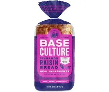 Base Culture Cinamon Raisin Bread - 16 OZ