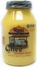 Rani Pure Natural Ghee from Grass Fed Cows ~ Glass Jar