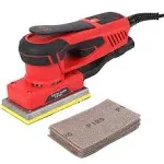 PioneerWorks Sheet Sander with 12 Sanding Paper, 350W Brushless Motor Finishi...