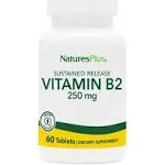 Nature's Plus Vitamin B 2 250 mg 60 Tablets