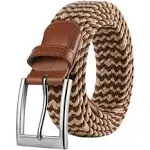 Amazon Essentials Men's Stretch Woven Braid Belt