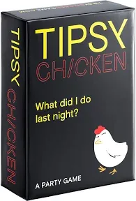 Tipsy Chicken Card Drinking Game for Adults, Board Game for Party