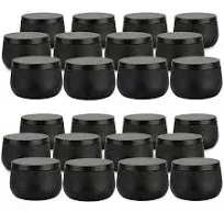 Gold Candle Tins 24 Pieces,8oz Candle Jars Candle Containers with Lids, 8 oz, for Candles Making, Arts & Crafts, Storage, and Gifts (Gold 24pcs)