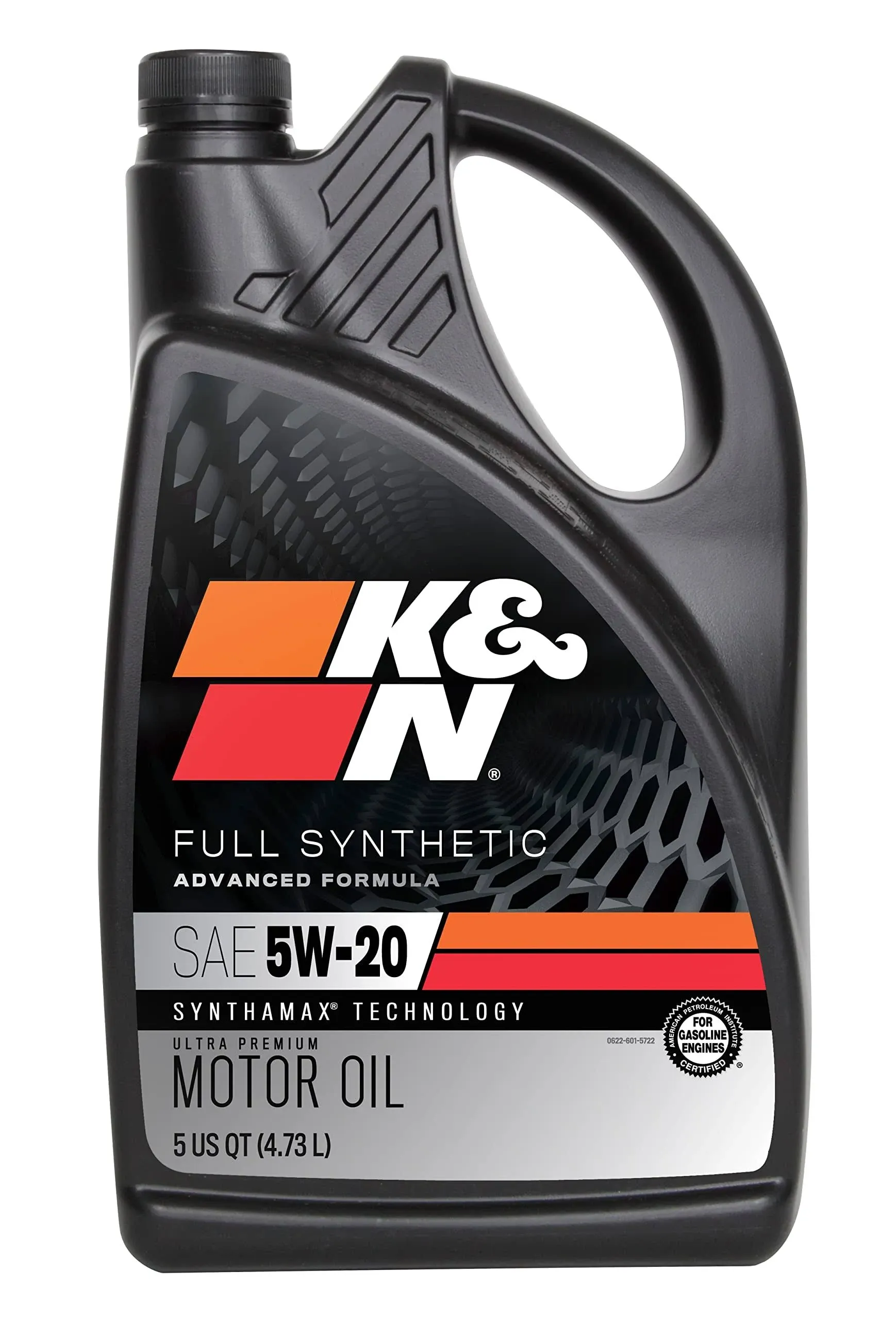 Oil; 5W-20 K&N Full Synthetic Motor Oil, 5 Quart