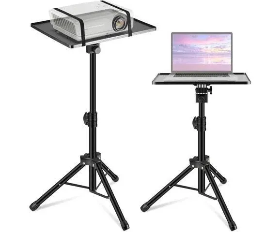 InnoGear Projector Stand Tripod, Portable Laptop Tripod Stand Height Adjustable from 21" to 54" Heavy Duty Projector Tripod for Outdoor Office Home