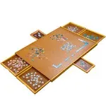 Jumbl | &quot;1500 Piece Puzzle Board, 27&quot;&quot;x35&quot;&quot; Wooden Jigsaw Puzzle Table - Brown&quot; | Realry