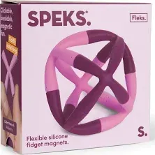 Speks Fleks Silicone 6-Piece Building Set - Marigold - Fun Desk Toy for Adults