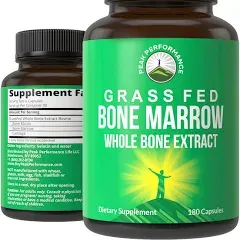 Peak Performance Grass Fed Bone Marrow Whole Bone Extract Supplement