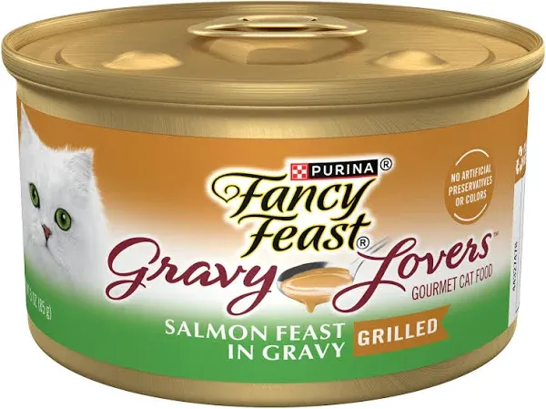 Fancy Feast Wet Cat Food Gravy Lovers Salmon & Sole Feast in Gravy