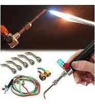 Jewelry Jewelers Micro Mini Gas Little Torch Welding Gun Soldering w/ 5 Tips Kit